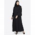 Designer Cape abaya- Black color